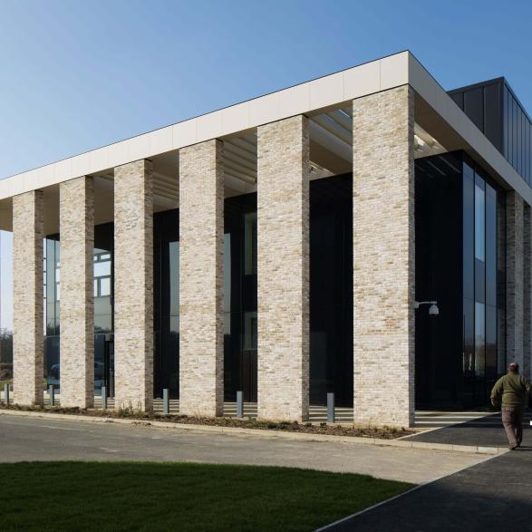 The Jenner Building is a purpose-built laboratory research facility at the Pirbright Institute and forms one of the first buildings to be delivered within the DP2 development programme at the campus.