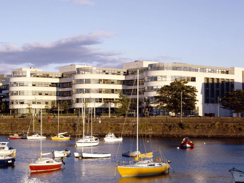 The project at West Pier Dun Laoghaire was on an unusual site, to the north it had stunning views over Dun Laoghaire harbour to Dublin Bay and Howth Head.