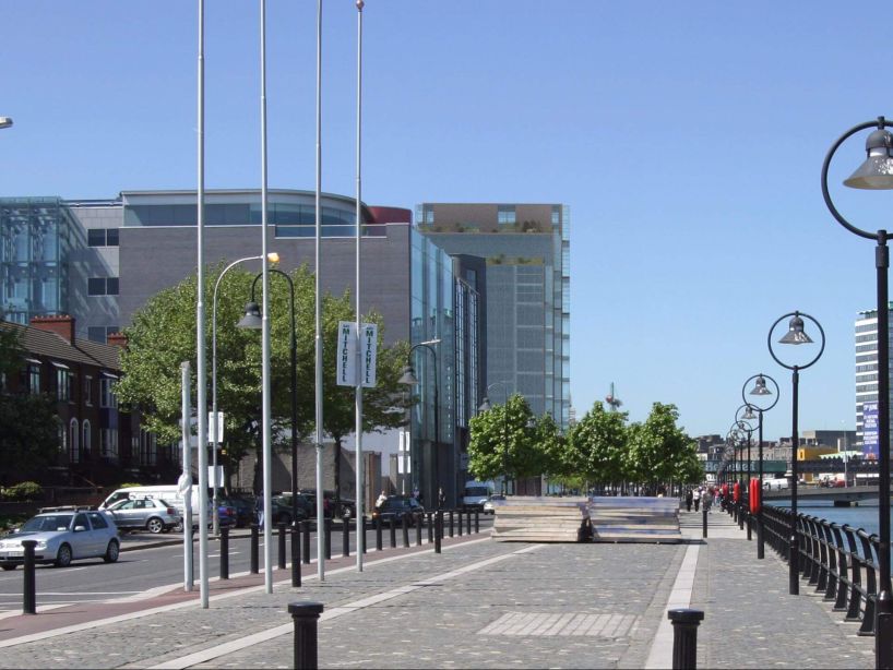 As part of an architectural competition in 2014, Scott Tallon Walker submitted an entry for a site on the City Quay in Dublin.