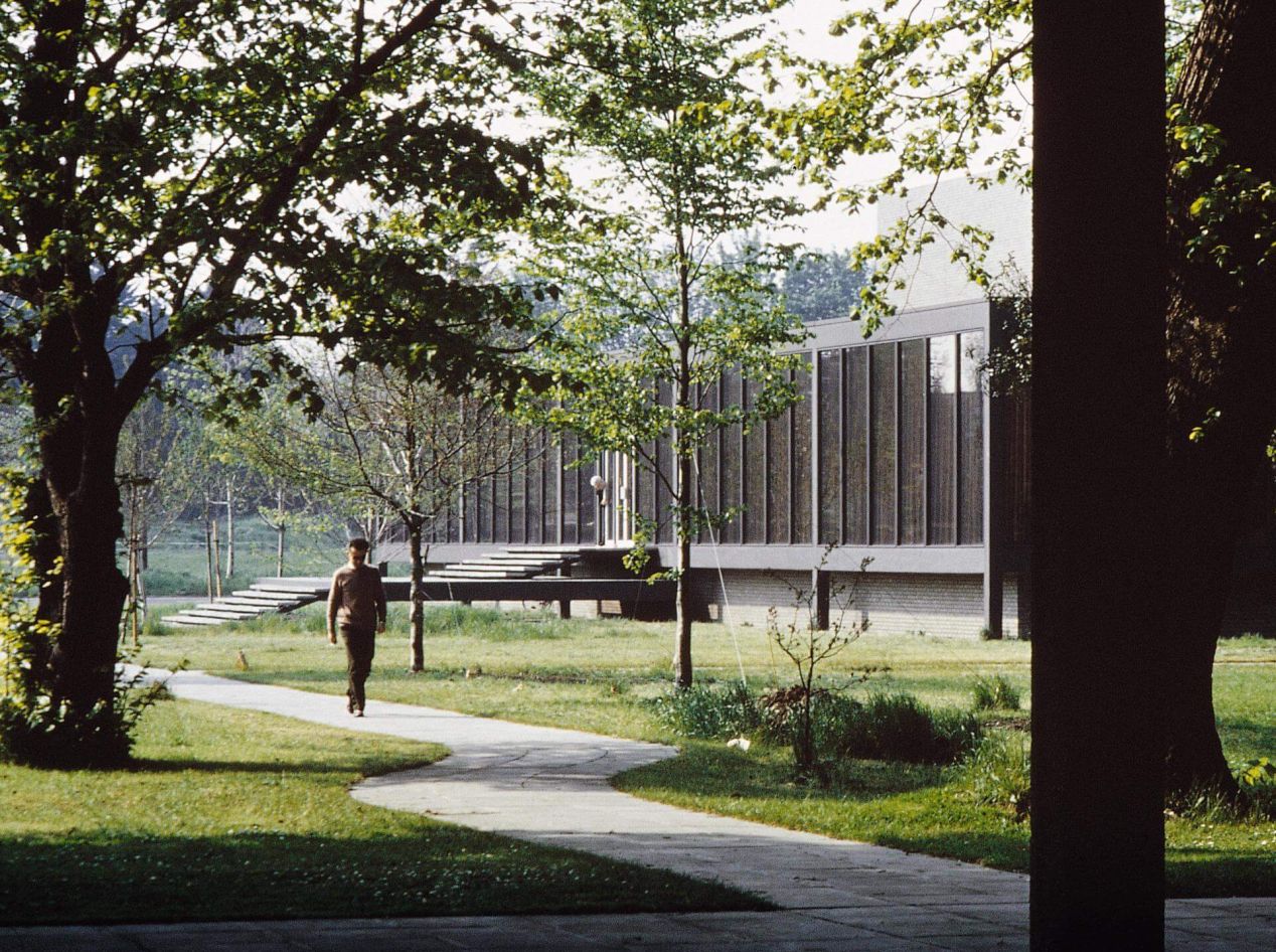 The RT&Eacute; studios at Donnybrook in Dublin were masterplanned by Ronald Tallon in 1960.