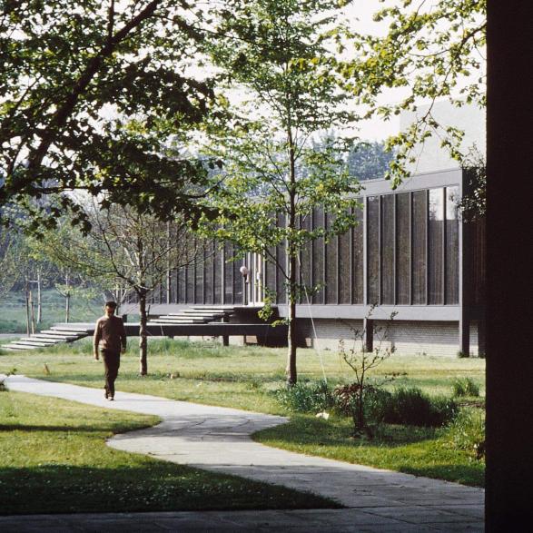 The RT&Eacute; studios at Donnybrook in Dublin were masterplanned by Ronald Tallon in 1960.