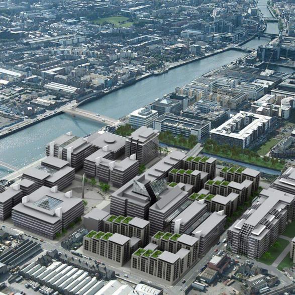 Spencer Dock is a 11.7 hectare site in Dublin&rsquo;s north docklands, which was masterplanned by STW to accommodate a mix of commercial and residential uses.