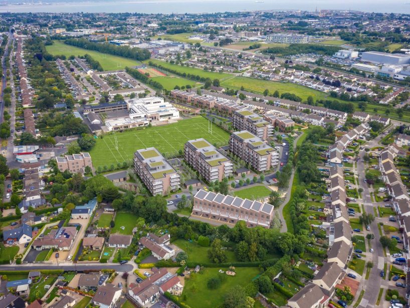 Clonkeen, a strategic housing development in Dublin by Scott Tallon Walker Architects.