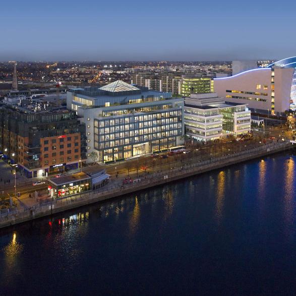 The existing building at 25-28 North Wall Quay is 18 years old and requires upgrading to provide modern, energy efficient office accommodation for the incumbent occupiers: A&L Goodbody Solicitors.