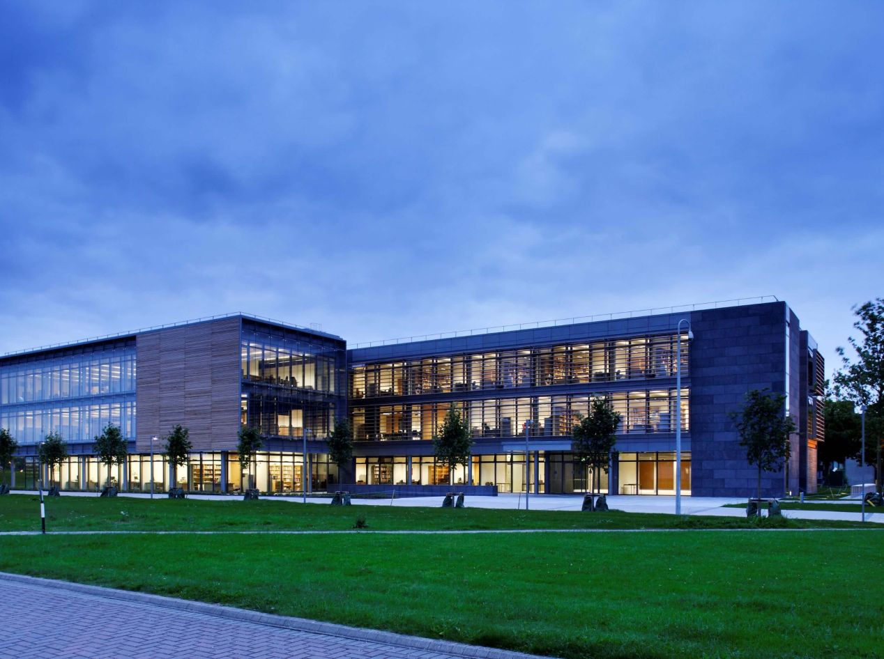The New Humanities and Social Sciences Research Building is home to the English & Media Studies Department, the National Institute for Regional & Spatial Analysis, and the Institute for Research in Irish Historical and Cultural Traditions.