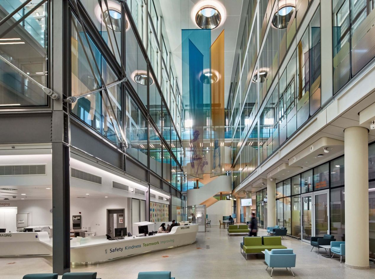 Scott Tallon Walker Architects designed the University College London Hospital, Grafton Way Building, in association with Edward Williams Architects, housing one of the UK&rsquo;s first Proton Beam Therapy Centres.