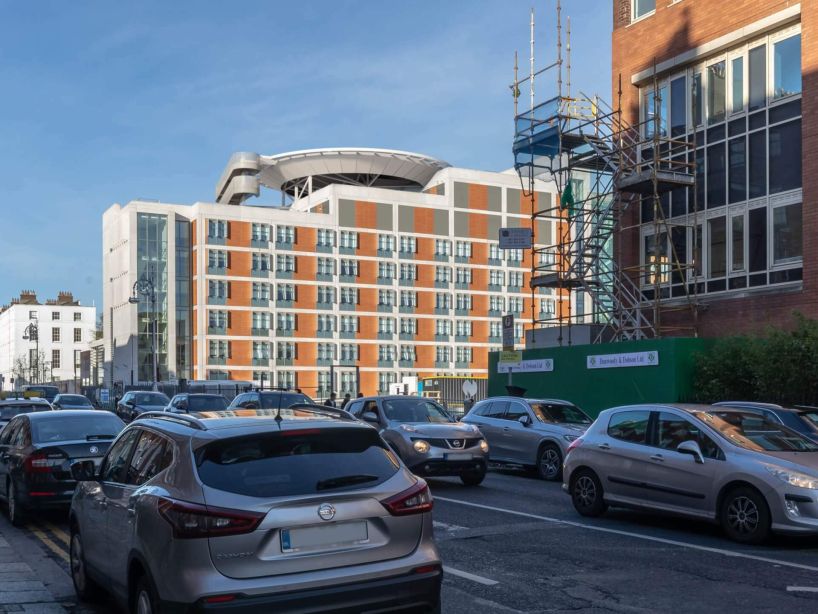 A rooftop helipad for the Mater Misericordiae University Hospital, carried on the existing Rock Wing to give Ireland's Major Trauma Centre direct air ambulance access.